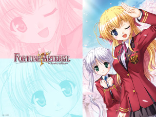 Anime girls blonde blue eyes - serial free wallpaper