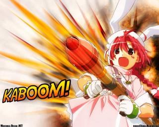Girl baseballbat explosion anime nurse - explosion free wallpaper