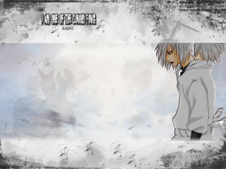 Long haired man hoodie silhouette - border free wallpaper