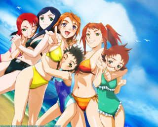 Beach girls bathing suits anime - suit free wallpaper