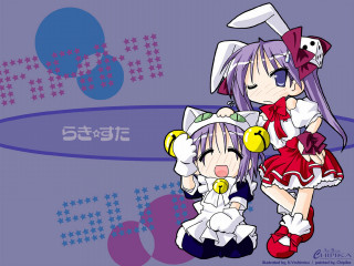 Anime girls tennis bunny ears - a tennis ball free wallpaper