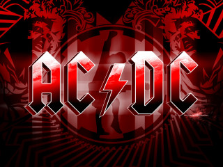 Red black acdc background design - art free wallpaper for desktop