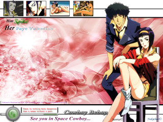 Anime couple red background star - anime visual free wallpaper