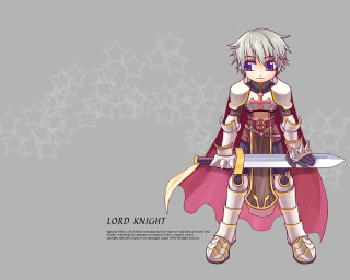 Girl sword cape starry background - a sword and a cape free wallpaper