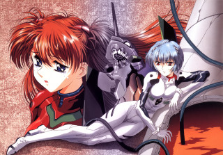 Two anime characters guns space - a gun free wallpaper