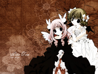 Gothic anime angel flower wings - a flower free wallpaper