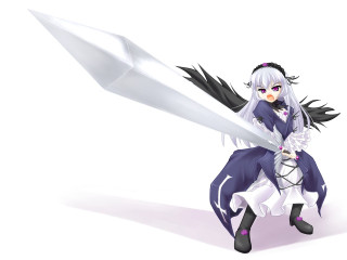 Alice prin woman sword wings - her hand and a sword free wallpaper