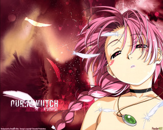Pink hair girl bird night - a green eye free wallpaper