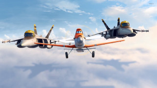 Two planes flying sky clouds - concept art free wallpaper