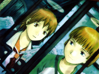 Anime characters sitting car together - the camera and the other free wallpaper