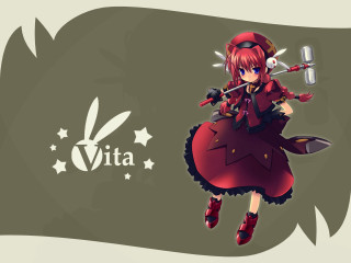 Woman red dress sword wrench - vanita free wallpaper for desktop
