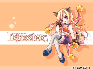 Blonde girl orange background apple - a orange background free wallpaper
