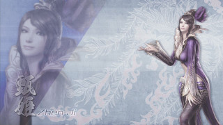 Woman purple dress standing wall - dai jin free wallpaper