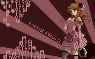 Pink dress umbrella anime flowers - a umbrella free wallpaper