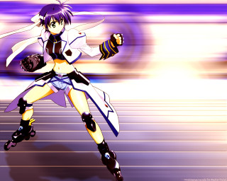 Woman skating purple background white - a white light free wallpaper