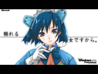 Blue haired anime girl spoon - a spoon free wallpaper