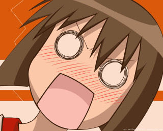 Cartoon girl tongue out manga - a face free wallpaper