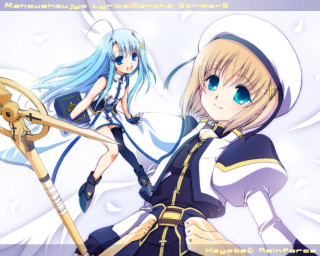 Anime girls blue eyes long 20 - their hand free wallpaper
