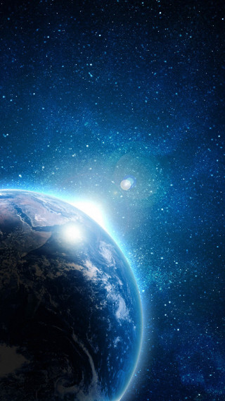 Earth space view bright light 7 - andries stock free wallpaper