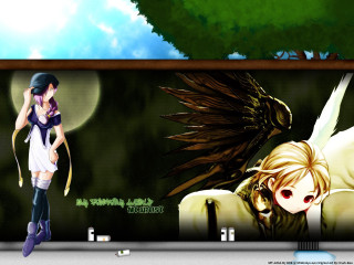 Girl bow demon angel wings - cedric seaut keos masons free wallpaper