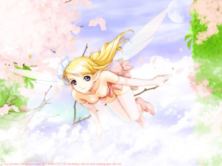 Fairy cloud sword flowers anime - a fairy free wallpaper