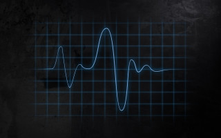 Blue wave black background dark - a blue line free wallpaper