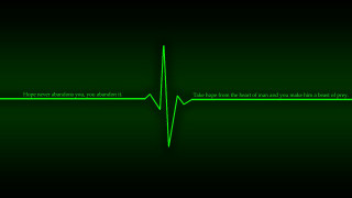 Green ecg line quote image - analytical free wallpaper