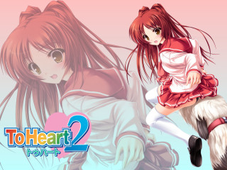 Two anime girls red dress - 2 d game art free wallpaper