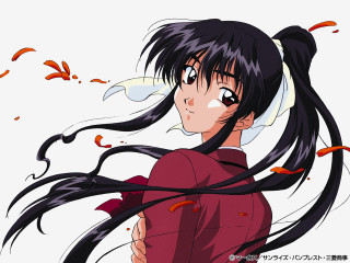 Ayako rokkaku black hair ponytail - overhead free wallpaper