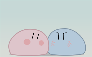 Two characters side by side - color scheme free wallpaper