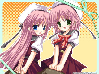 Pink haired anime girls scissors - scissors free wallpaper