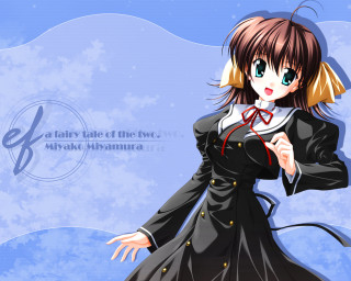 Anime girl black dress red - visual free wallpaper