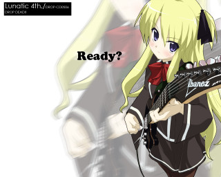 Girl guitar blonde blush school - ready free wallpaper