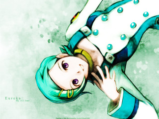 Floating aqua holography kasuma eizan - her chest free wallpaper