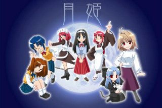 Anime girls fullmoon chinese arcueid - chinese free wallpaper