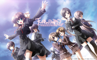 Anime girls arm up rayonism 3 - a screenshot free wallpaper