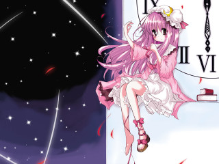 Girl dress clock stars space - a star in the sky free wallpaper