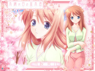 Eizan kikukawa anime girls floral - pink hair free wallpaper
