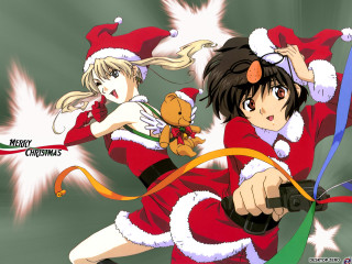 Santa girl teddy bear christmas - a teddy bear free wallpaper