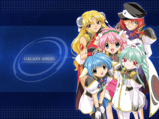 Galaxy angel anime girls space - detailed free wallpaper