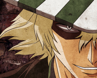 Eizan kikukawa hat stripes blonde - his head free wallpaper