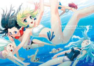 Ocean group women bikinis anime 2 - the ocean together free wallpaper