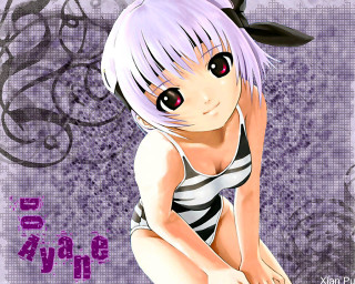 Purple hair girl polka dot - a purple background free wallpaper