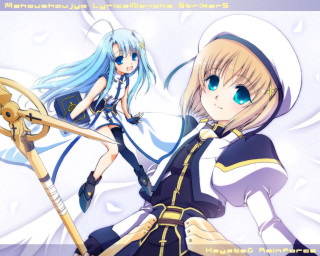 Anime girls swords magical circle - a sword free wallpaper for desktop