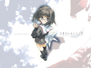 Girl school uniform gun smile - a gun free wallpaper