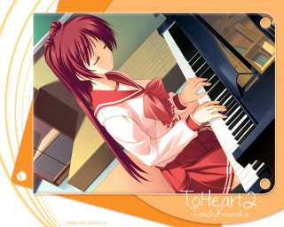 Girl piano toutean yoshida keyart - a piano keyboard free wallpaper