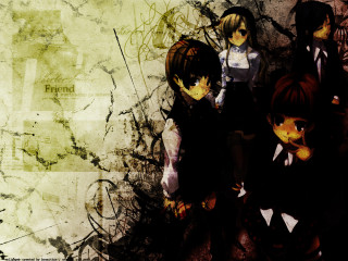 Anime girls grungy background gothic - grungy free wallpaper