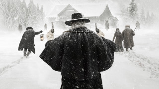 Man hat coat walking snow - a lantern free wallpaper