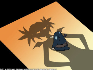 Shadow hat person bird wall - a wall behind them free wallpaper