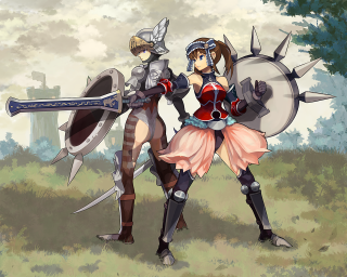 Armor sword shield forest castle - inspired free wallpaper